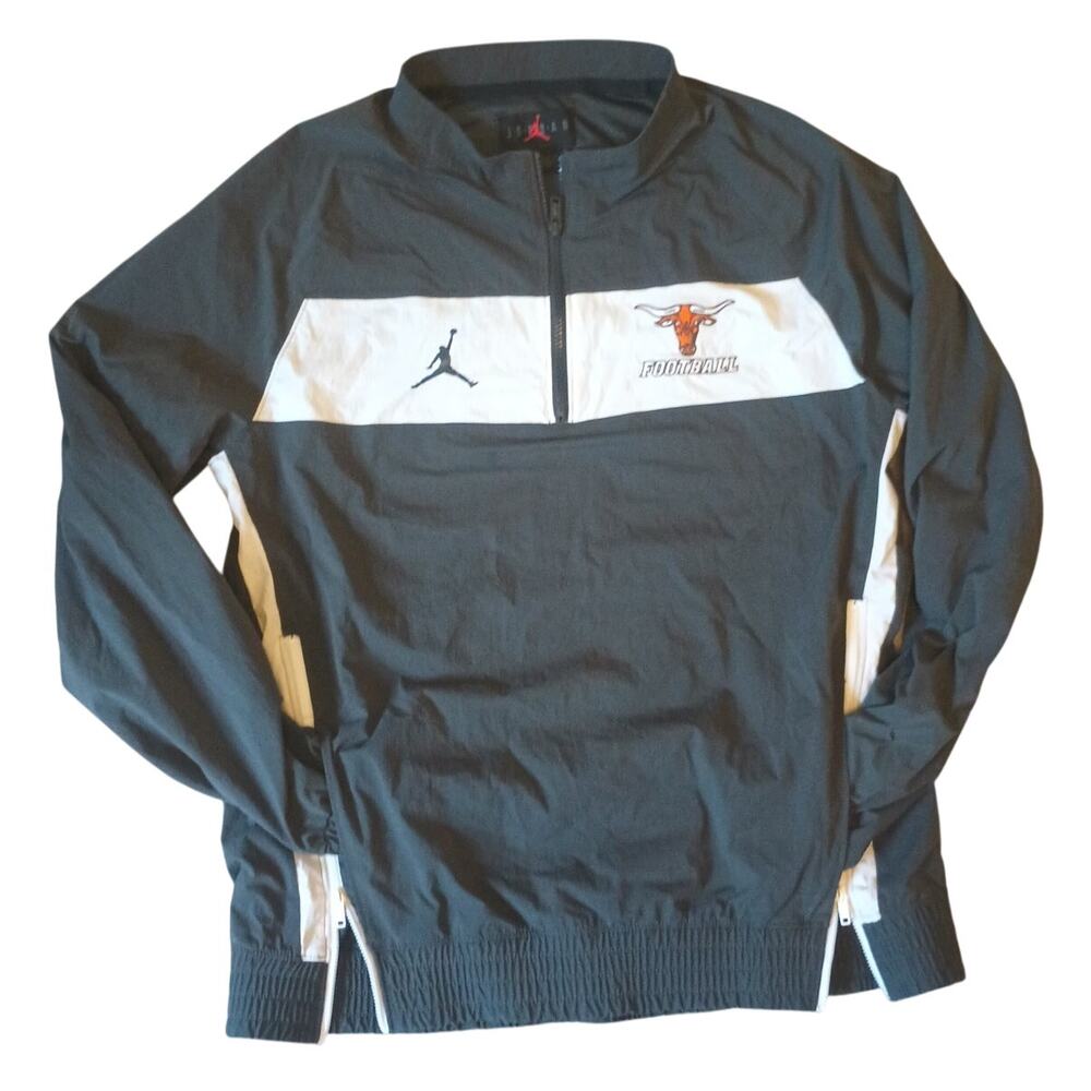 AIR JORDAN 1/4 Zip Pullover Mesh lined windbreaker Large